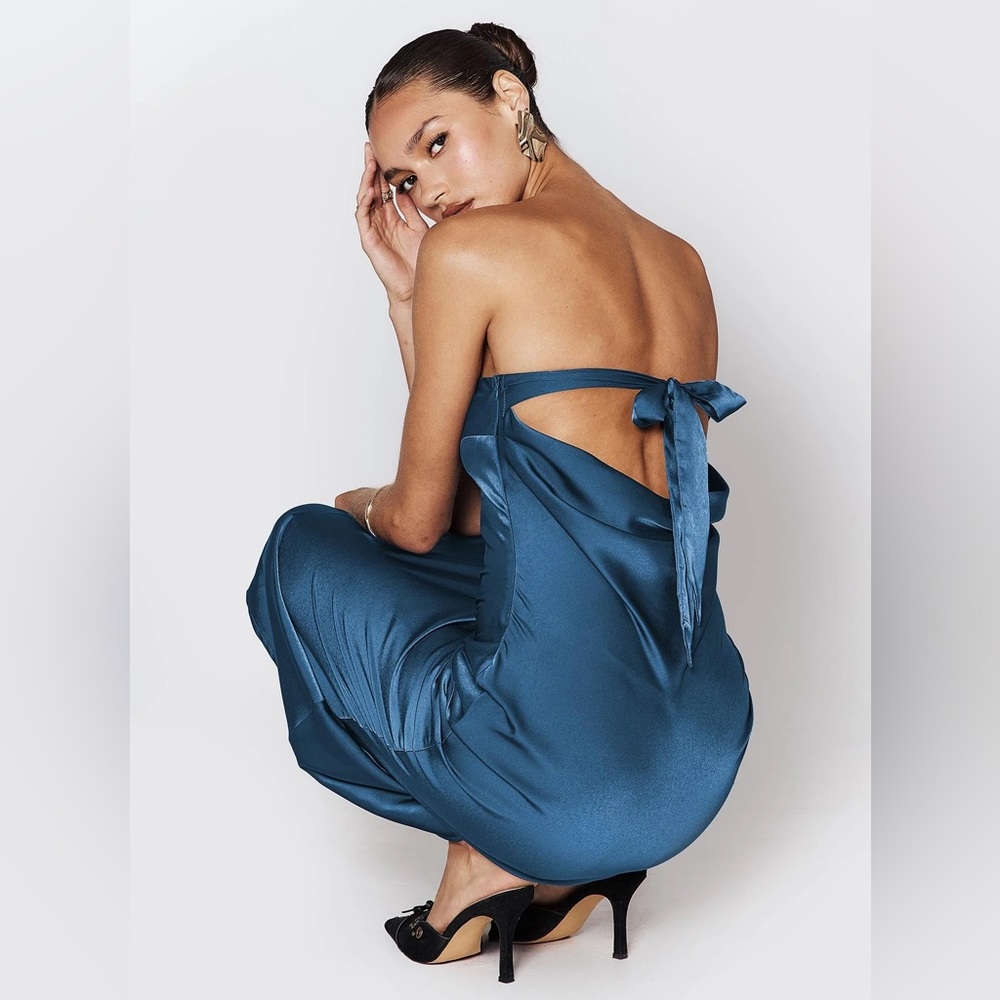NWT Princess Polly Haley Maxi Dress Mid Blue🦋 - Picture 2 of 10